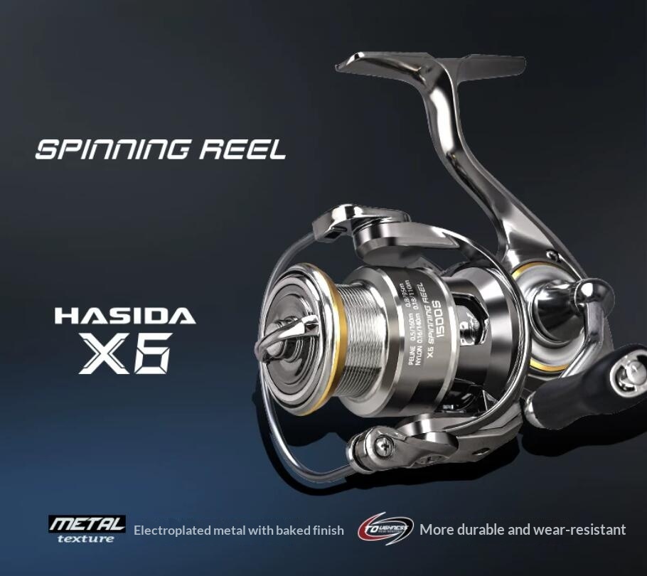Hasida X6 Spinning Reel Metal  - Developing Tank Reel ulasan dan harga