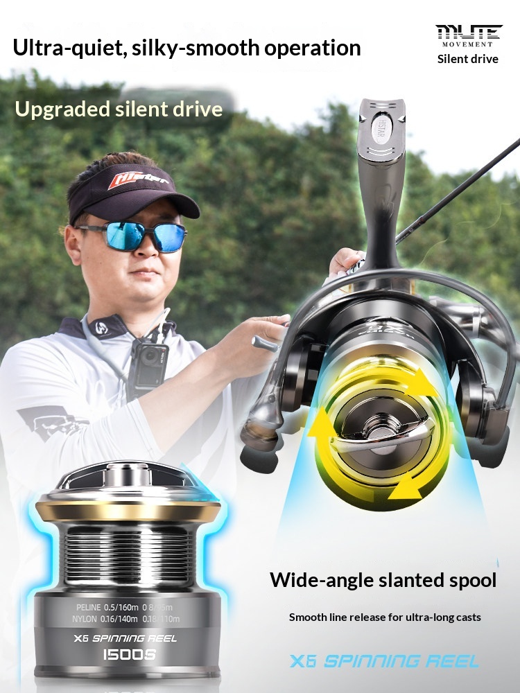 Hasida X6 Spinning Reel Metal  - Developing Tank Reel ulasan dan harga