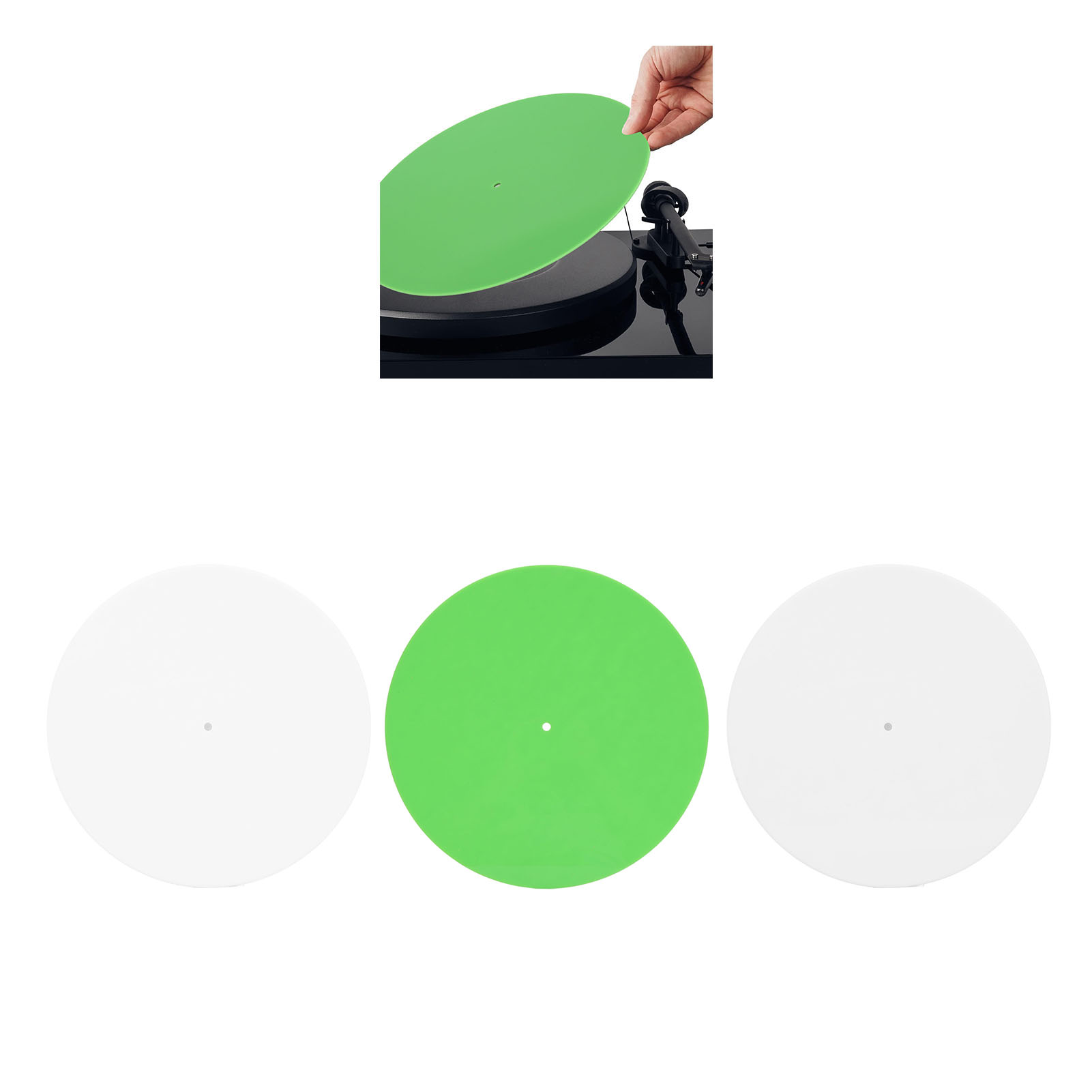 Record Platter Slipmat Acrylic - Vinyl Record Cleaner ulasan dan harga