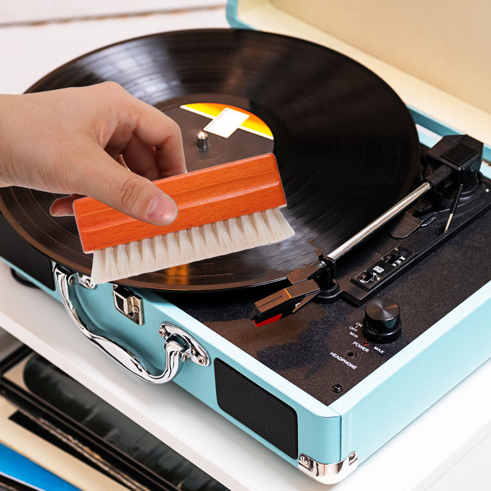 2Pcs Vinyl Record Cleaner Brus - Vinyl Record Cleaner ulasan dan harga