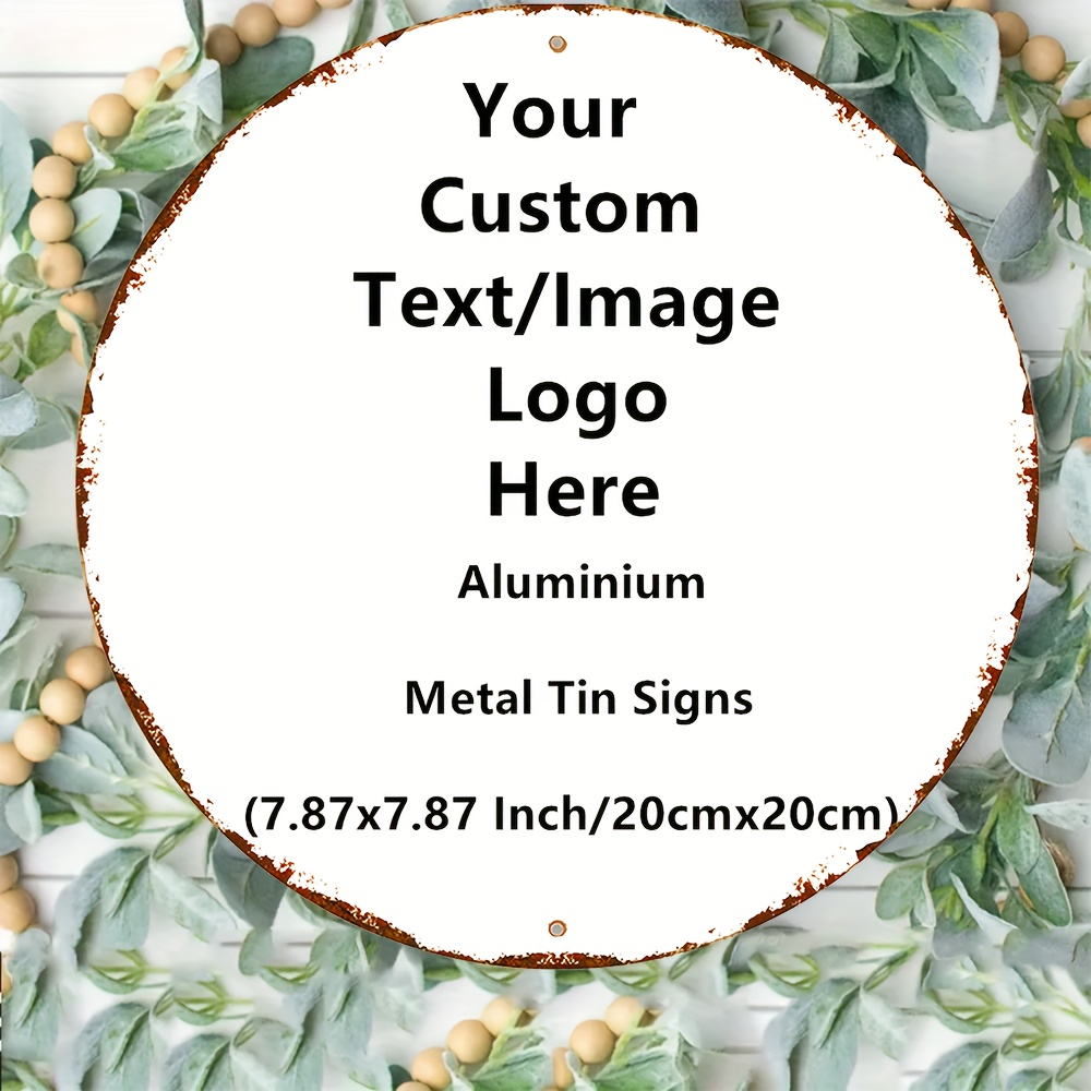 Custom Round 2D Metal Tin Sign - Vintage Collectible Plates ulasan dan harga