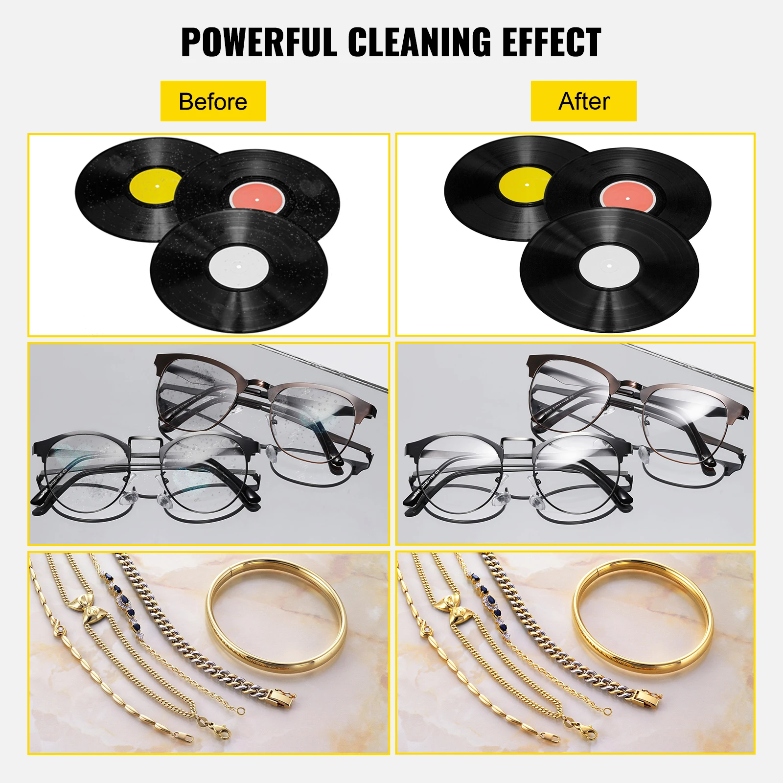 SIHAO 6L Ultrasonic Vinyl Reco - Vinyl Record Cleaner ulasan dan harga