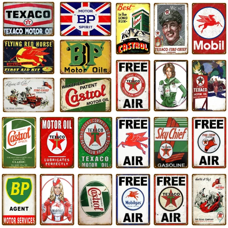 Vintage Texaco Motor Oil Signs - Vintage Collectible Plates ulasan dan harga