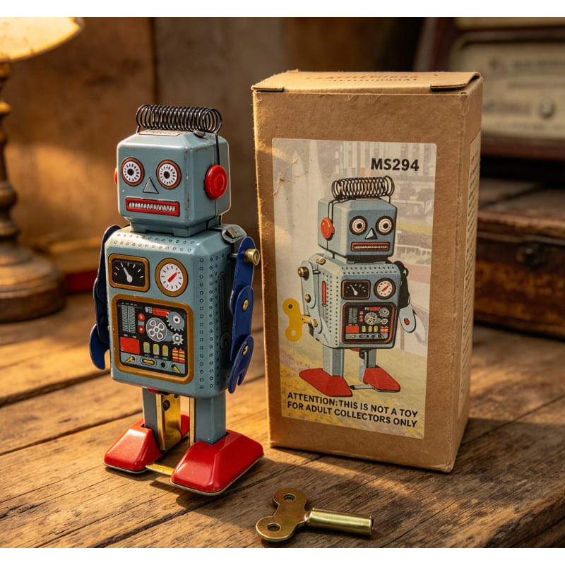 Vintage MS294 Tin Wind-Up Robo - Vintage Collectibles Store ulasan dan harga