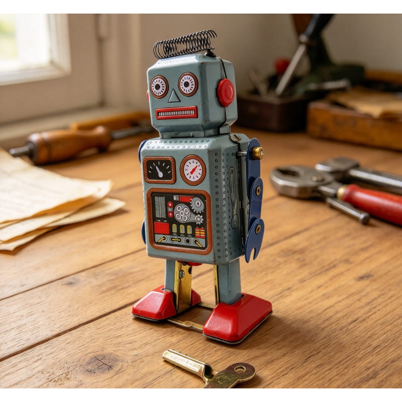 Vintage MS294 Tin Wind-Up Robo - Vintage Collectibles Store ulasan dan harga