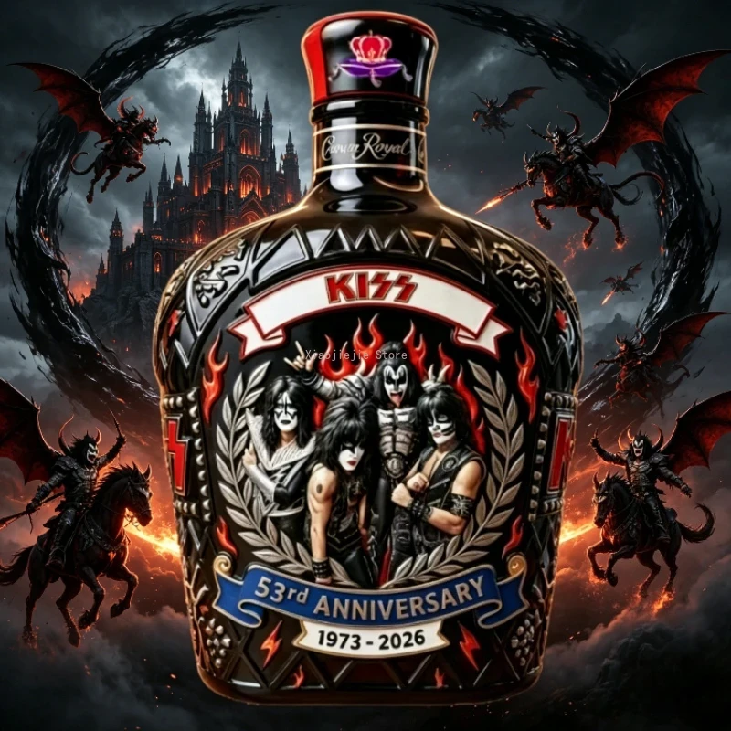 Vintage Rock Music Themed Whis - Vintage Collectible Liquor Bottles ulasan dan harga