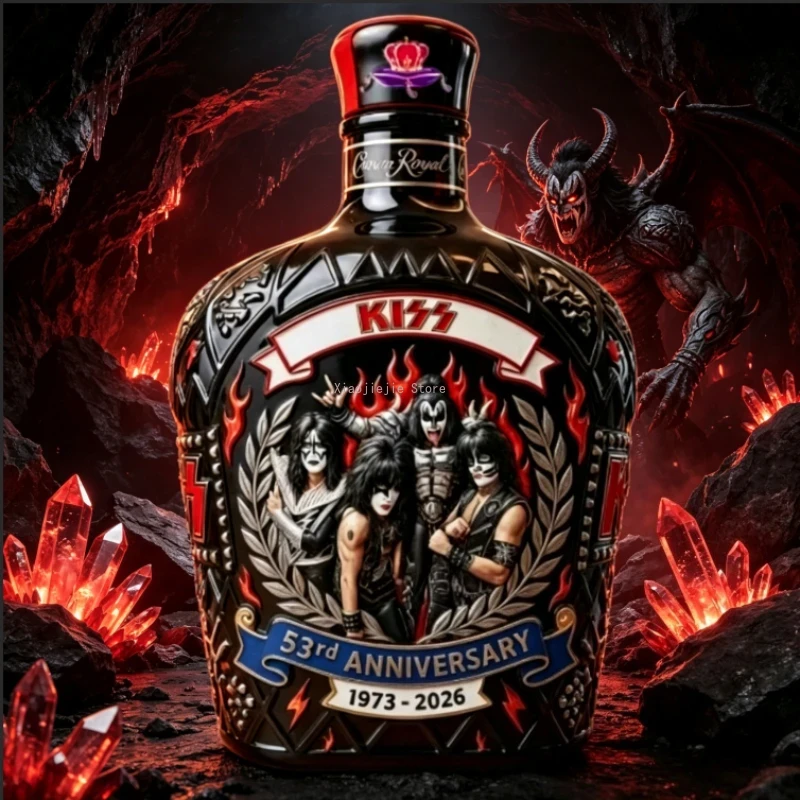 Vintage Rock Music Themed Whis - Vintage Collectible Liquor Bottles ulasan dan harga